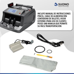 Maquina Contadora De Billetes Suono SNOF-0002 Portátil