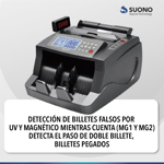 Maquina Contadora De Billetes Suono SNOF-0002 Portátil