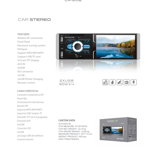 Autostereo Panacom CA-5102 Bluetooth USB 4x50W Pantalla 4"