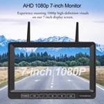 Sistema de cámara RV inalámbrico VOONOA 1080P con monitor HD de 7 pulgadas