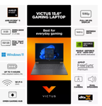 Notebook Hp Victus Gamer Ryzen 5-8645hs Geforce Rtx 4050 8gb Ddr5 512gb Ssd 15.6 Fhd 144hz Gaming 