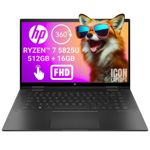 Notebook HP Envy x360 AMD Ryzen 7 16GB RAM 512GB SSD 15,6" FHD TOUCH