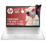 Notebook HP 17-CP45 AMD Ryzen 7 7730U 32GB RAM + 1TB SSD + 1TB HDD Pantalla Touch