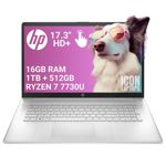 Notebook HP 17-CP45 AMD Ryzen 7 7730U 16GB RAM + 512GB SSD + 1TB HDD Pantalla Touch