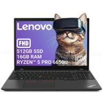 Lenovo ThinkPad Ryzen 5 PRO 16GB RAM DDR5 512GB SSD WUXGA Notebook Gamer