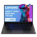 Notebook Lenovo V14 Intel Core i7 1255U 40GB RAM 1TB SSD FHD Gaming
