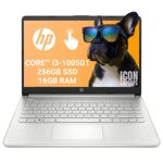 Notebook HP Silver Intel Core i3 10ma 16GB RAM 256GB SSD 14" Touch