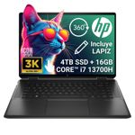 Notebook HP Spectre X360 Intel Core i7 13700H 16GB 4TB SSD TOUCH 3K 2en1 16-F2013 Black