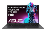 Notebook Gamer Asus Vivobook Intel Core i9 13900H 40GB RAM 1TB SSD FHD Black Win11