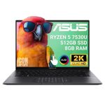 Notebook Asus Zenbook AMD Ryzen 5 7530U 8gb RAM 512GB SSD TOUCH 2.5K OLED Win11