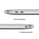 MacBook Pro 13,3 pulgadas Apple M2 CPU 8Core GPU 10Core, 256GB SSD, 8GB Ram Silver - MNEP3LE-A