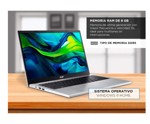 Notebook Acer Aspire Go 15 Slim Intel Core i3-N305 8GB 128GB 15 FHD IPS Win 11