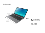 Notebook Wings Nuvobook Pro 141 FHD IPS Core i7 1165G7 16Gb M2 512Gb WIN 11 Blue