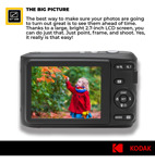 Kodak Pixpro Fz45 Cámara Digital Funda Tarjeta 128 Gb