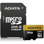 Memoria Sd Adata Premier One 64Gb Class10 Soporte HD 8K 4K 3DVR Flash 3D MLC (AUSDX64GUII3CL10-CA1)