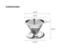 Soporte Filtro De Cafe Gadnic Acero Inoxidable 