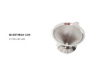 Soporte Filtro De Cafe Gadnic Acero Inoxidable 