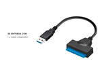Cable Adaptador Usb 3.0 A Sata 2.5 Gadnic AD21V Disco Duro Unidad de Estado Sólido