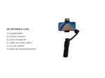 Estabilizador HOHEM iSteady V3 Tripode para celular con luz 