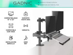 Soporte Doble Brazo Gadnic Para Monitor y Notebook 13-32