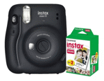 Cámara Instantánea Fujifilm Instax Mini 11 Negra +20 FOTOS