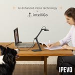 Cámara de documentos IPEVO V4K PRO Ultra HD USB con micrófono AI de 8 MP