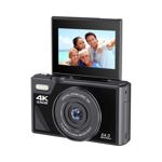 Cámara digital PORTWORLD 64MP 4K Vlogging 18X Zoom 32GB Negra