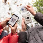 Cámara Fujifilm Instax Mini Liplay Hybrid (blanco piedra)
