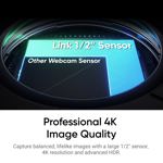 Cámara web Insta360 Link 2C 4K para PC/Mac con encuadre automático y micrófono