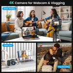Cámara digital TEDFLOP 4K 56MP para fotografía y vídeo