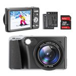 Cámara digital Weochi 4K de 48 MP para vlogs con flash y zoom de 18x