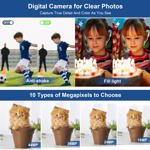Cámara digital Weochi 4K de 48 MP para vlogs con flash y zoom de 18x