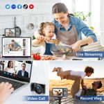 Cámara digital Weochi 4K de 48 MP para vlogs con flash y zoom de 18x