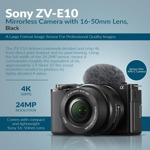 Cámara Sony Zv-e10 Aps-c Para Vlogging Accesorios