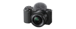 Cámara Digital Mirrorless Vlogger APS-C ZV-E10 + Lente Kit 16-50mm Color Negro