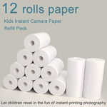 Cámara de impresión instantánea Sangrui Kids con 12 rollos de papel de recarga