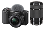 Cámara Sony Zv-e10 Vlogging Con Lente Teleobjetivo Negro