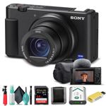 Cámara digital Sony ZV-1, tarjeta de memoria negra de 20,1 MP y 64 GB