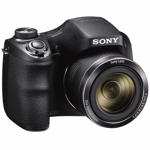 Cámara digital Sony Cyber-Shot DSC-H300 de 20,1 MP con zoom de 35x, negra