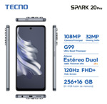 Smartphone Tecno Kj6 Spark 20 Pro 256 + 8gb