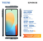 Tecno Spark Go 2024 Dual Sim 64gb 2gb Ram Gravity Black