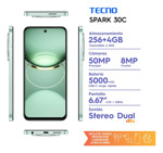 Tecno Spark 30c 256 + 4gb Magic Skin Green