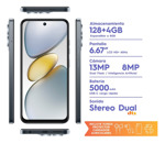 Tecno Spark Go 1 128+4gb Startrail Black