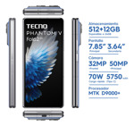 Smartphone Tecno Phantom V Fold 2 5g Azul