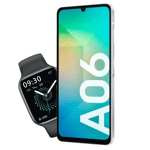 Samsung Galaxy A06 128GB Regalo Smartwatch H38CB Negro SM-A065MLBEARO-H38CB