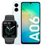 Samsung Galaxy A06 128GB Regalo Smartwatch H38CB Negro SM-A065MLBEARO-H38CB