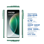 Celular Tecno Camon 03S PRO Shim Silver Green PIT011029