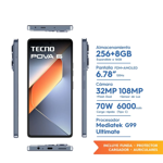 Celular Tecno Pova 6 8GB 256GB Ram Interestellar Blue