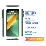 Celular Tecno Pova 6 12GB 256GB Comet Green