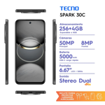 Celular Tecno Spark 30C 256Gb 4Gb Orbit Black